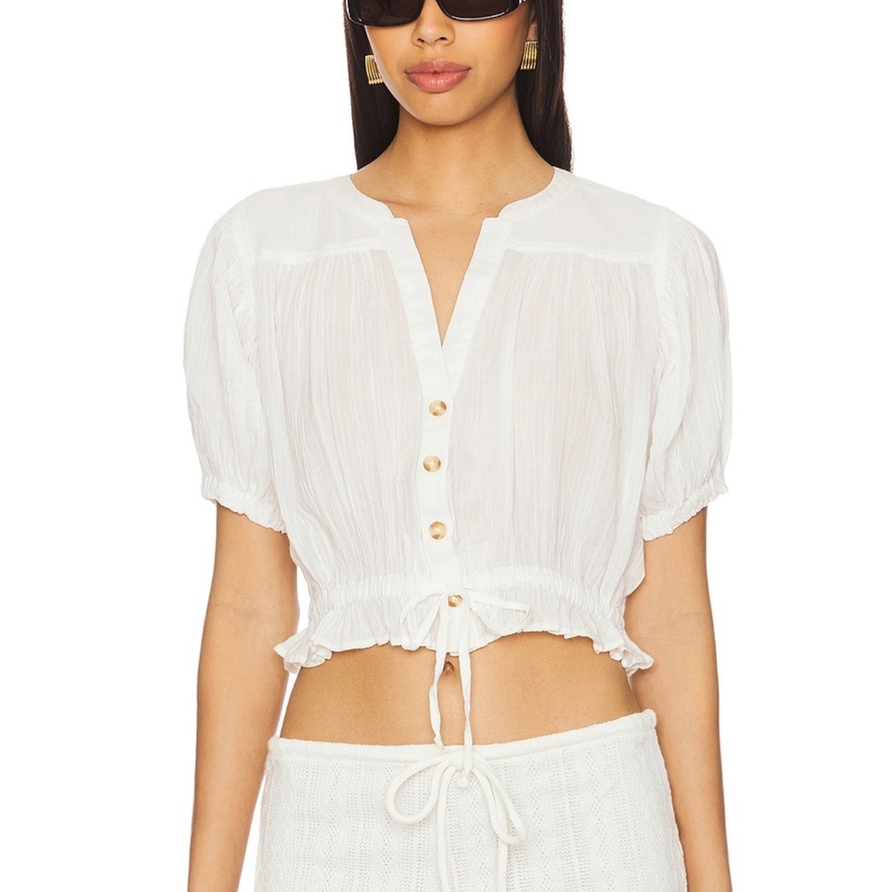 We The Free little cloud shirt in clean ivory XS